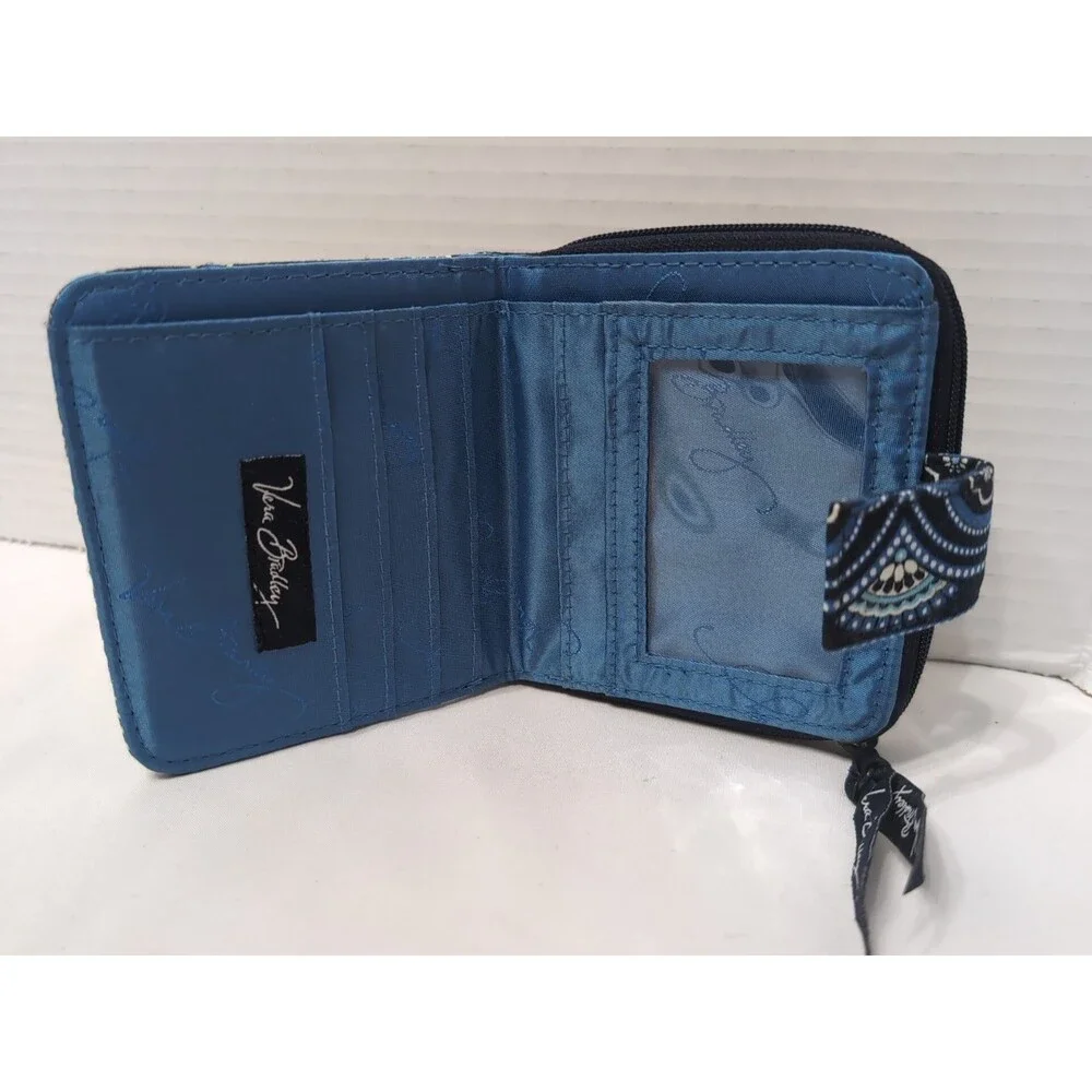 VERA BRADLEY MINI ZIP WALLET ZIPPERED POCKET TRAVEL/ORGANIZER CALYPSO RETIRED